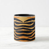 Mug Tiger imprimé Musique dorée et noire (Centre)
