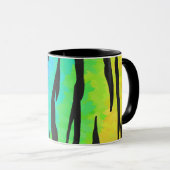 Mug Tiger noir et arc-en-ciel (Devant droit)