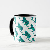 Mug Tiger noir et Turquoise (Devant gauche)