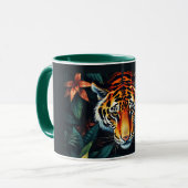 Mug “Tiger of Mine” – Colourful Tiger Portrait (Devant gauche)