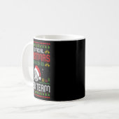 Mug Tiger Wearing Santa Hat Xmas Lights Merry Christma (Devant gauche)