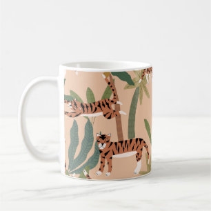 Mug Tigers d'été Palmiers Exotiques