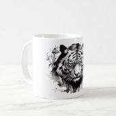 Mug Tigers Tête sur un ensemble de collecteurs de tass (Devant gauche)