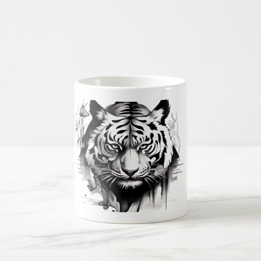 Mug Tigers Tête sur un ensemble de collecteurs de tass (Centre)