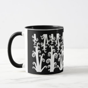 Mug Tiges Tourbillonnantes - Noir et Blanc