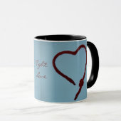 Mug Tight Love Heart Cup. Une belle modernité (Devant droit)