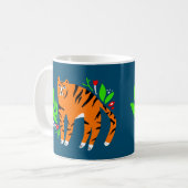 Mug Tigre à flowers (Devant gauche)
