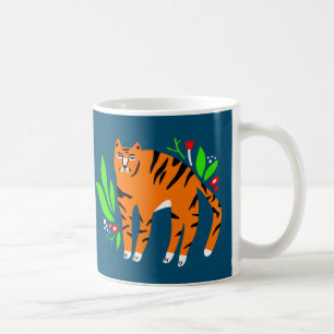 Mug Tigre à flowers