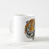 Mug Tigre Acuarela Artístico (Devant gauche)