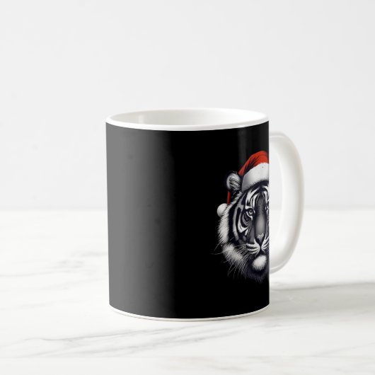 Mug Tigre avec chapeau de Noël Noël Noël Noël Zoo de l (Devant droit)