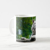 Mug Tigre blanc - choisir le style (Devant gauche)