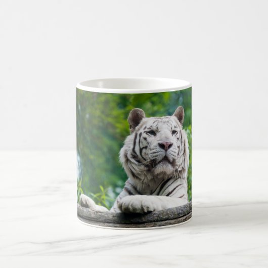 Mug Tigre blanc - choisir le style (Centre)