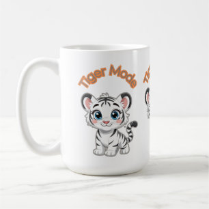 Mug Tigre Blanc Réaliste – Faune Photoréaliste Ar