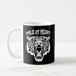 Mug Tigre blanc rugissant Sauvage au coeur