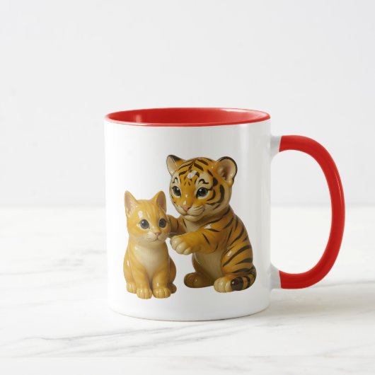 Mug Tigre Chaton mignons (Droite)