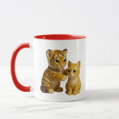 Mug Tigre Chaton mignons (Gauche)