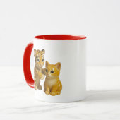 Mug Tigre Chaton mignons (Devant gauche)