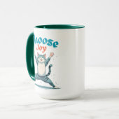 Mug Tigre : Choisissez la Joie (Devant gauche)
