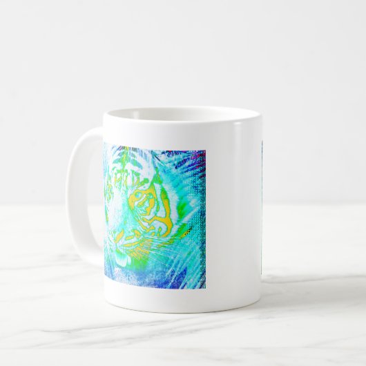 Mug Tigre coloré (Devant gauche)