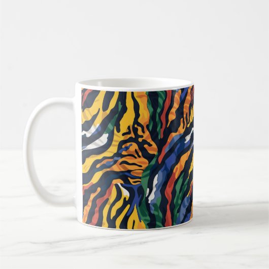 Mug Tigre coloré Abstrait (Gauche)