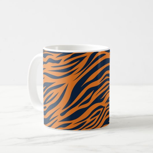 Mug Tigre d'Alabama orange et bleu (Devant gauche)