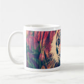 Mug Tigre dans le champ floral (Gauche)