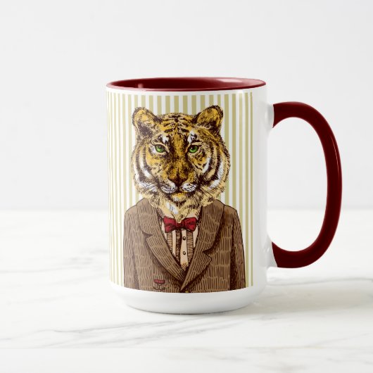 Mug Tigre dans l'usage de soirée (Droite)