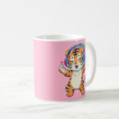 Mug Tigre dansant mignon (Devant droit)