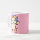 Mug Tigre dansant mignon (Devant gauche)