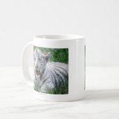 Mug Tigre de blanc de bébé (Devant gauche)