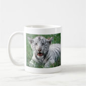Mug Tigre de blanc de bébé (Gauche)