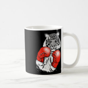 Mug Tigre de boxe amusant avec gants rouges enfants ad