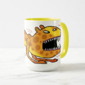 Mug Tigre de chat en colère léopard (Devant droit)