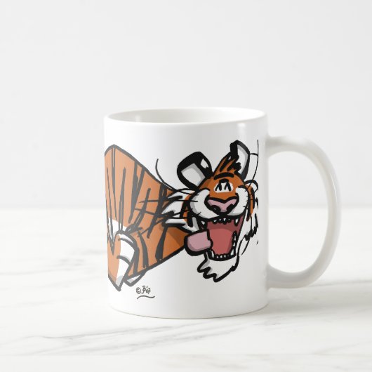 Mug Tigre de dessin animé (Droite)