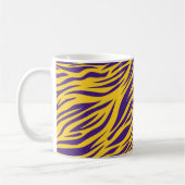 Mug Tigre de Lousiana rayures violet et or (Gauche)