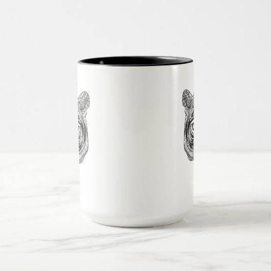 Mug Tigre de style (Centre)