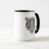 Mug Tigre de style (Devant droit)