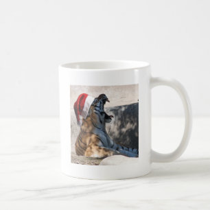 Mug Tigre du Bengale avec un chapeau de Père Noël