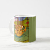 Mug tigre et léopard se battant (Devant gauche)