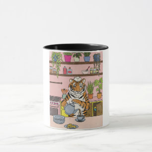 Mug Tigre faisant du thé