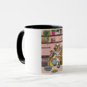 Mug Tigre faisant du thé (Devant gauche)