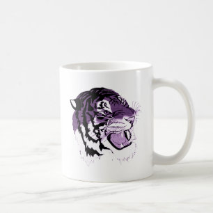 Mug Tigre fait face pourpre
