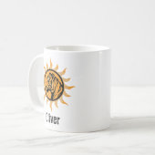 Mug Tigre faune vintage Soleil (Devant gauche)