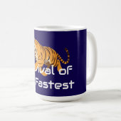 Mug Tigre – La Survie du Plus Rapide (Devant droit)