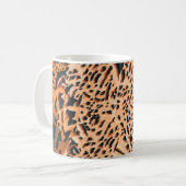 Mug Tigre, léopard et jaguar sans joint. Textu sans co (Devant gauche)
