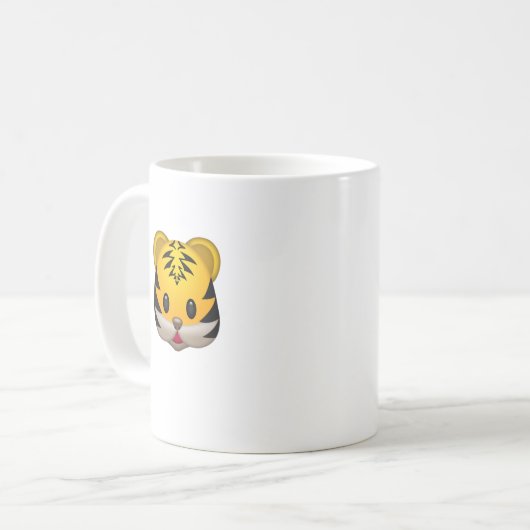 Mug Tigre mignon Emoji (Devant gauche)