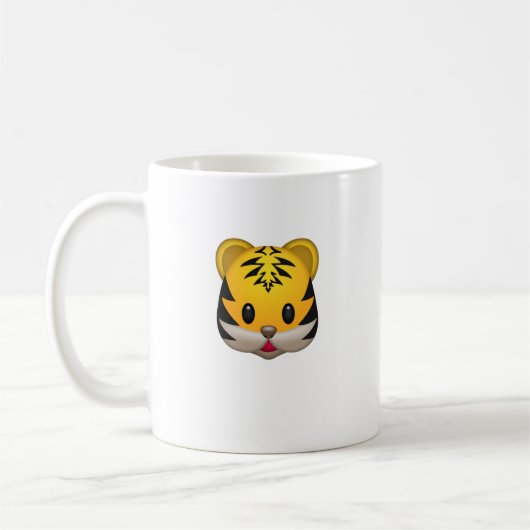 Mug Tigre mignon Emoji (Gauche)