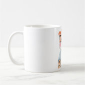 Mug Tigre mignon portant des lunettes Illustration Caf (Gauche)