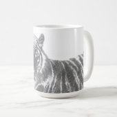 Mug Tigre noir et blanc (Devant droit)