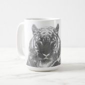 Mug Tigre noir et blanc (Devant gauche)